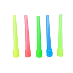 Disposable hookah mouth tips 9cm in mixed vibrant colors, single-use plastic mouthpieces for shisha hose hygiene, bulk pack for parties and lounges