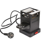 Black electric hookah charcoal burner 600W with EU plug, hot plate coal heater for shisha, safe indoor charcoal lighting stove 220V