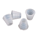 Close-up of premium silicone hookah hose grommets showing flexible rubber construction