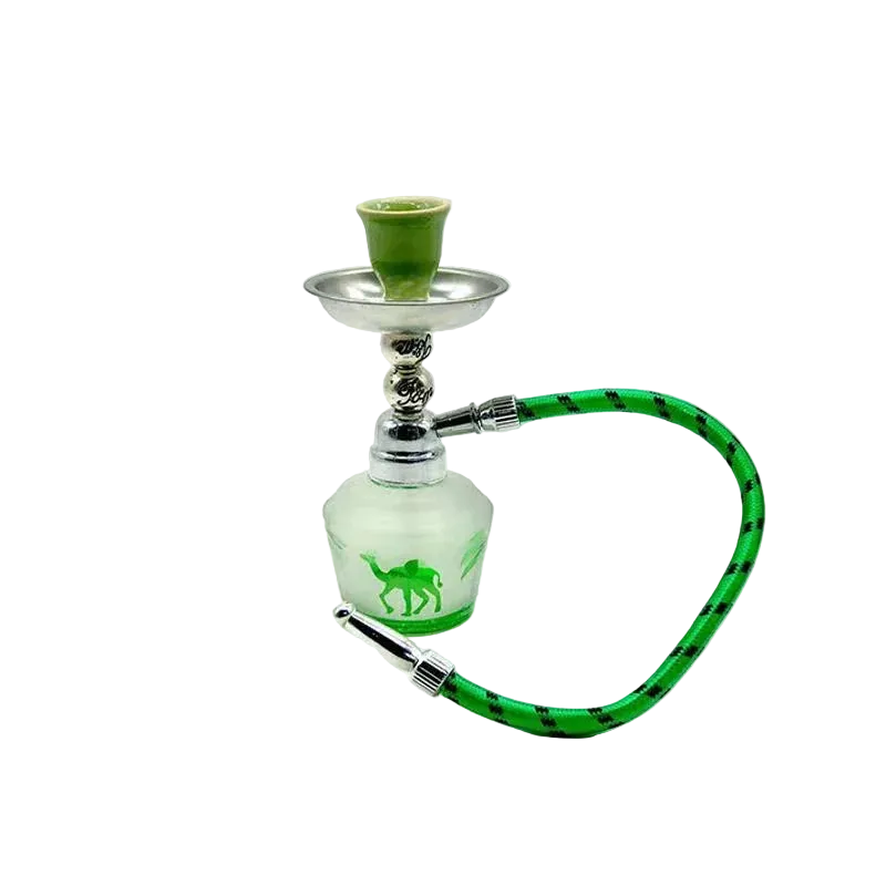 Portable mini bottle hookah with water filtration for travel and outdoor use