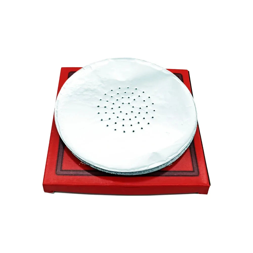 Metallic Aluminum Sheets for a hookah on a white background 