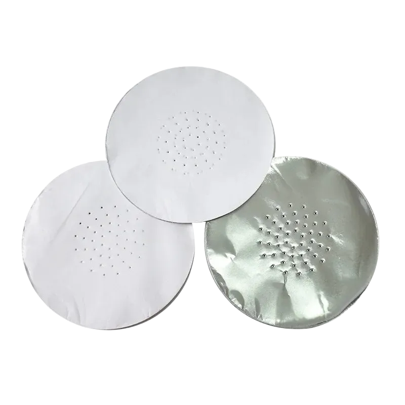 Metallic Aluminum Sheets for a hookah on a white background 