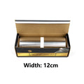 Premium hookah aluminum foil 15 meters, 12cm width with built-in saw blade cutter, 0.03mm professional thickness for small to medium bowls
