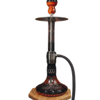 Terminator 304 stainless steel hookah set, large premium shisha with complete accessories, rust-proof durable construction, professional grade
