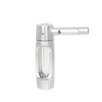 White silver metal hookah kit with frosted finish, modern sleek design, premium construction, compact shisha